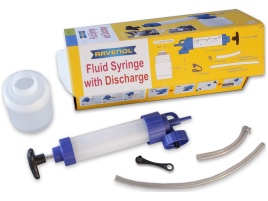 Ручной шприцевой насос для замены масла RAVENOL 350 мл с доп. емкостью 1л