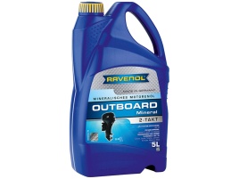 Моторное масло для 2Т лод.моторов RAVENOL Outboardoel 2T Mineral (5л)