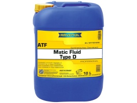 Трансмиссионное масло RAVENOL ATF Matic Fluid Type D (10л)