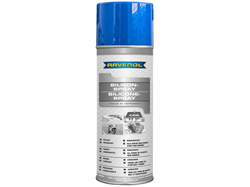 Силиконовый очиститель смазка RAVENOL Silikon-Spray (0,4л) фото 1