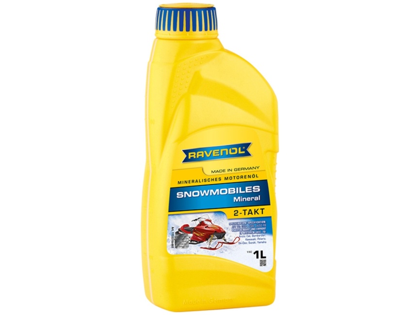 Масло для 2-Такт снегоходов RAVENOL Snowmobiles Mineral 2-Takt (1л) фото 1