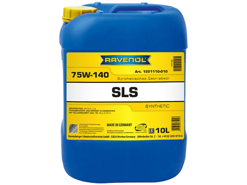 Трансмиссионное масло RAVENOL SLS SAE 75W-140 GL-5 + LS (10л) фото 1