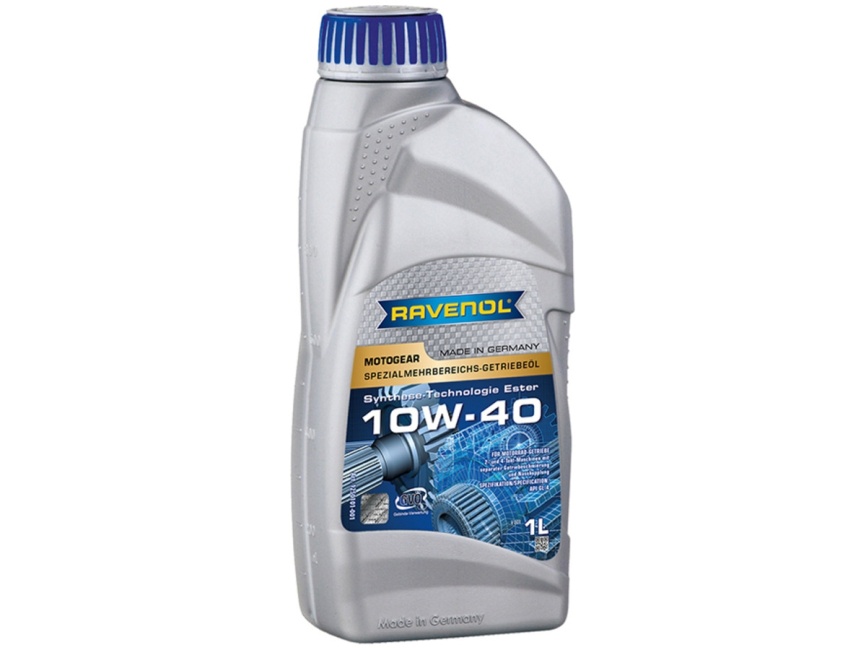 Трансмиссионное масло RAVENOL Motogear SAE 10W-40 GL-4 (1л) фото 1