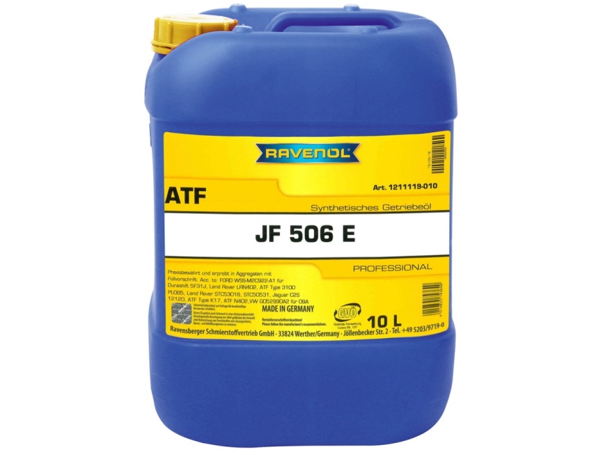 Трансмиссионное масло RAVENOL ATF JF506E (10л) фото 1
