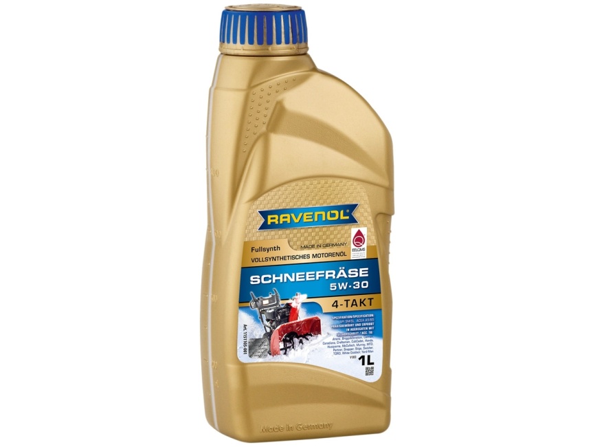 Масло для 4-Такт снегоуб.техники RAVENOL Schneefraese 4-Takt 5W-30 (1л) фото 1