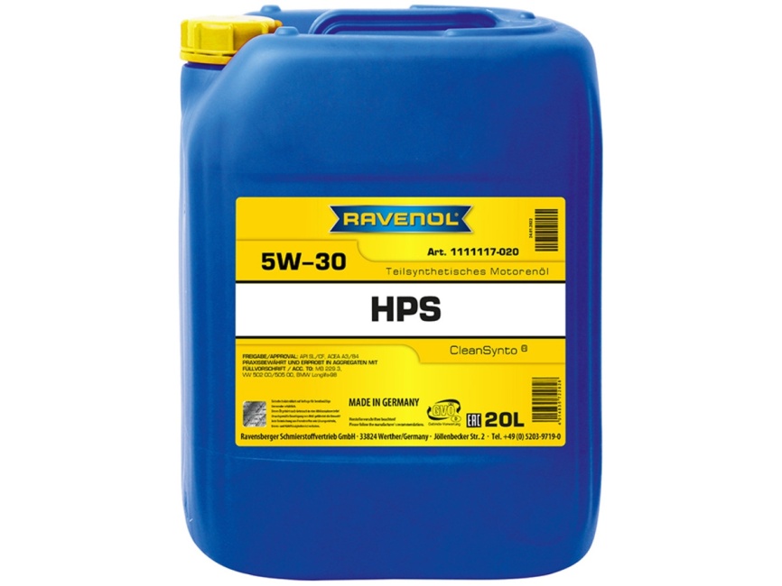 Моторное масло RAVENOL HPS SAE 5W-30 (20л) фото 1