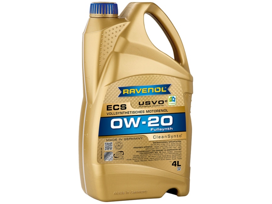Моторное масло RAVENOL ECS EcoSynth SAE 0W-20 (4л) фото 1