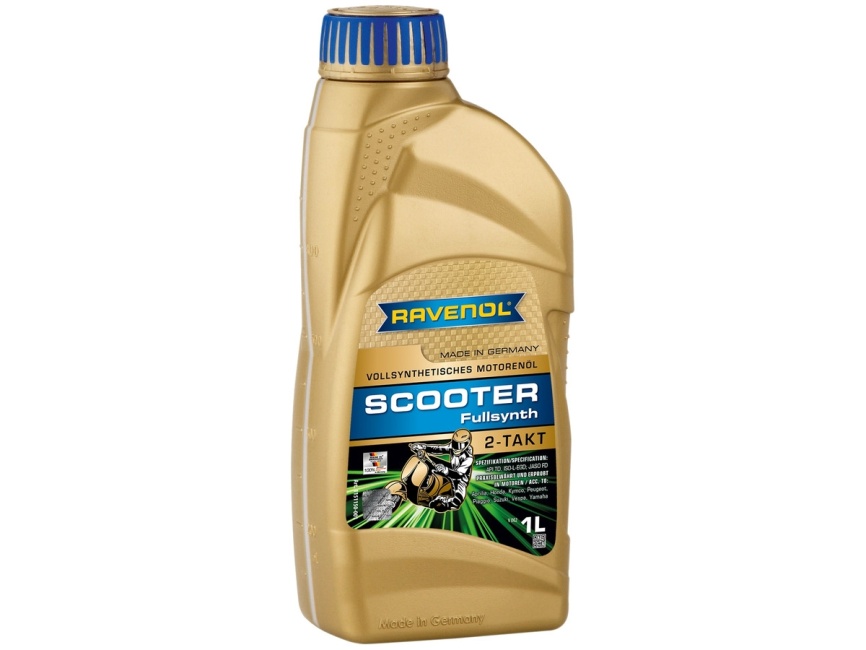 Моторное масло для 2-Такт скутеров RAVENOL Scooter 2-Takt Fullsynth (1л) фото 1