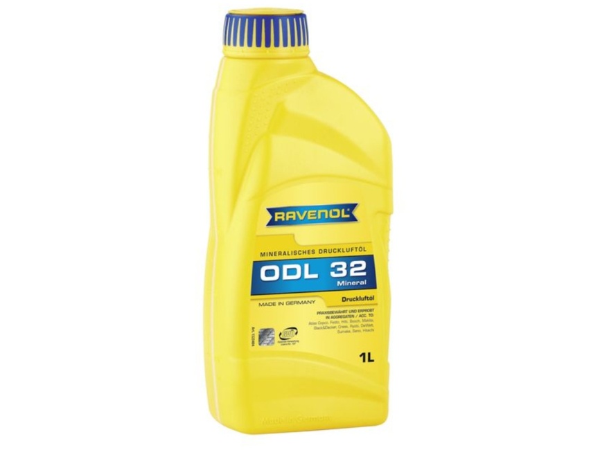 Лубрикаторное масло RAVENOL ODL 32 Druckluftoel (1л) фото 1