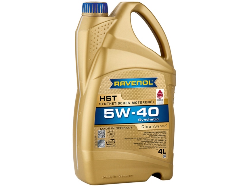 Моторное масло RAVENOL HST SAE 5W-40 (4л) фото 1