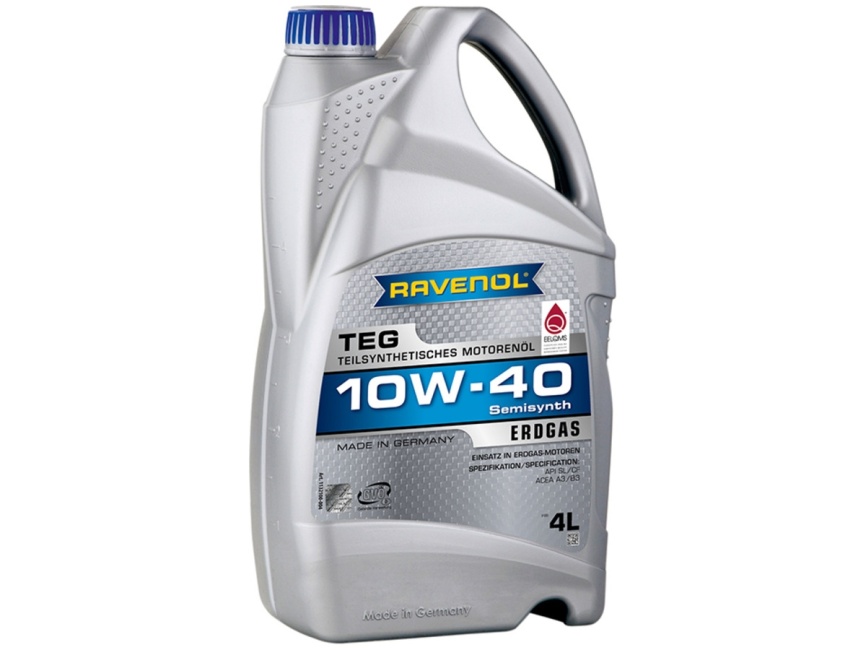 Моторное масло RAVENOL TEG 10W-40 (4л) фото 1