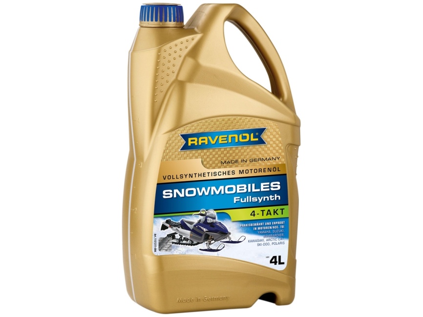 Масло для 4-Такт снегоходов RAVENOL Snowmobiles 4-Takt Fullsynth. (4л) фото 1