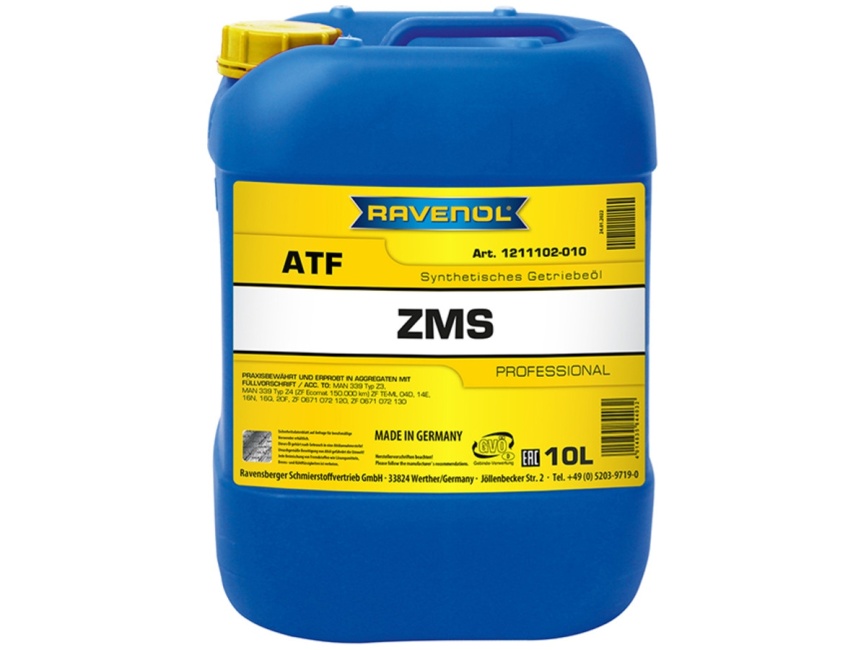 Трансмиссионное масло RAVENOL ATF ZMS (10л) фото 1