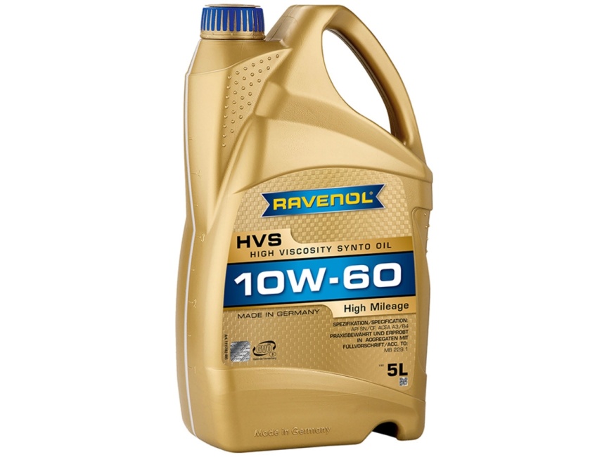 Моторное масло RAVENOL HVS High Viscosity Synto Oil SAE 10W-60 (5л) фото 1