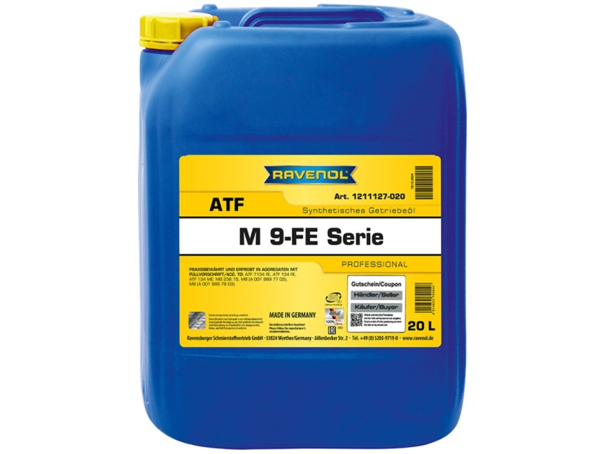 Трансмиссионное масло RAVENOL ATF M 9FE-Serie (20л) фото 1