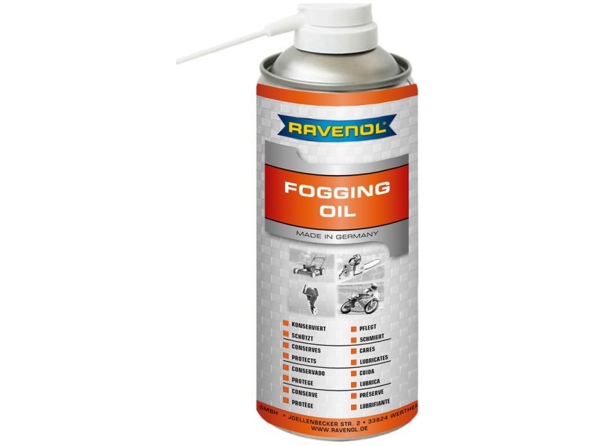 Консервир.смазка-спрей для 2 и 4Т двиг. RAVENOL Fogging Oil (0,4л) фото 1