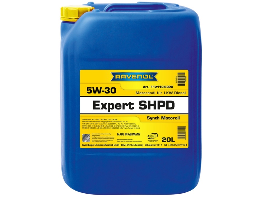 Моторное масло RAVENOL Expert SHPD SAE 5W-30 (20л) фото 1
