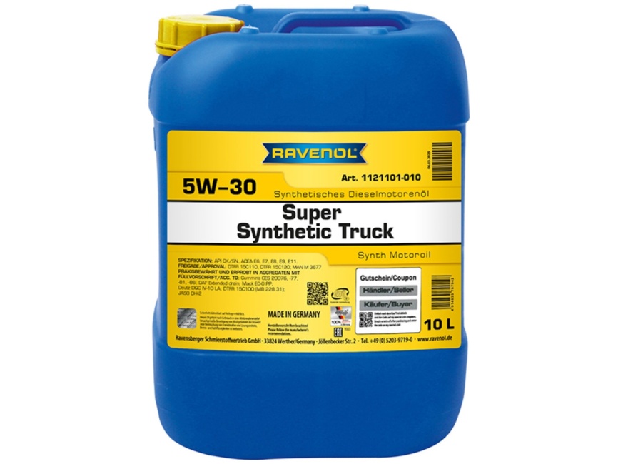 Моторное масло RAVENOL Super Synthetic Truck SAE 5W-30 (10л) фото 1