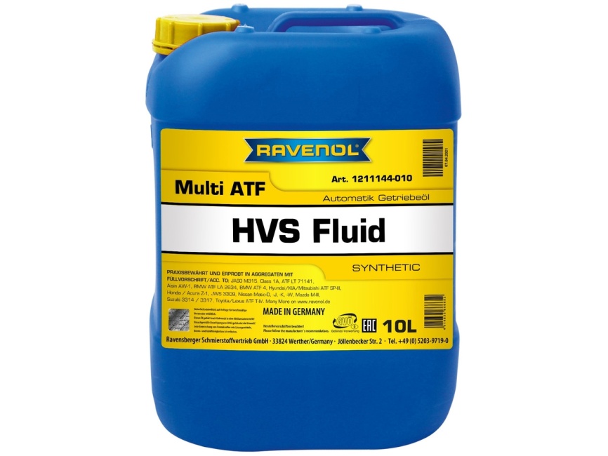 Трансмиссионное масло RAVENOL Multi ATF HVS Fluid (10л) фото 1