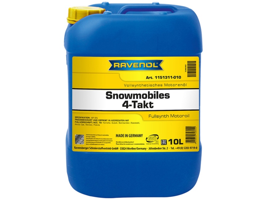 Масло для 4-Такт снегоходов RAVENOL Snowmobiles 4-Takt Fullsynth. (10л) фото 1