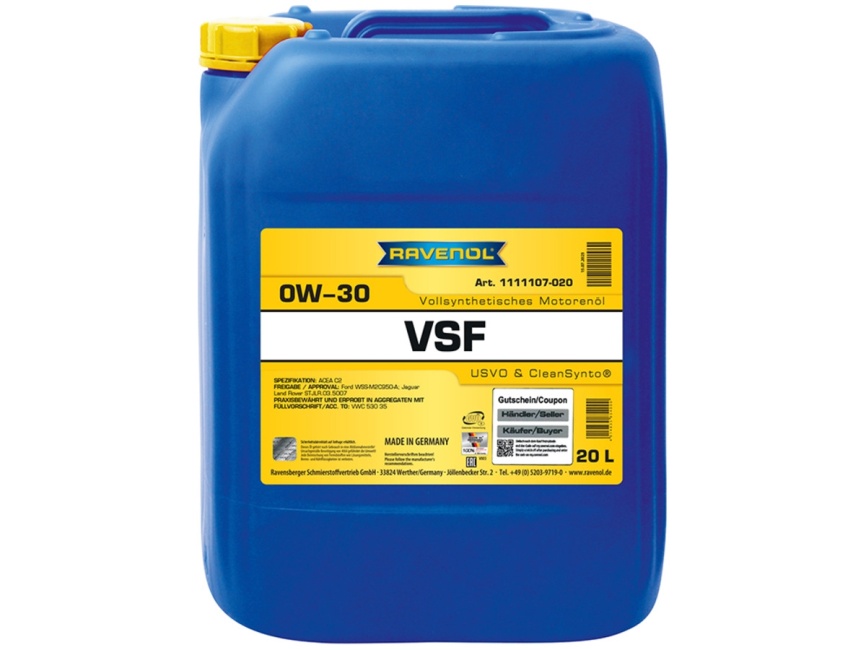 Моторное масло RAVENOL VSF SAE 0W-30 (20л) фото 1