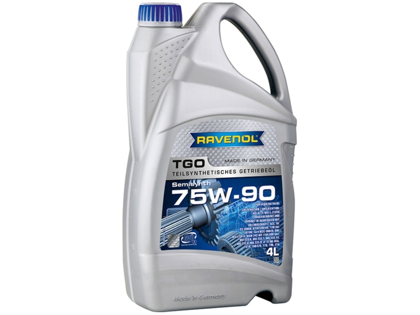 Трансмиссионное масло RAVENOL TGO SAE 75W-90 API GL-5 (4л) фото 1