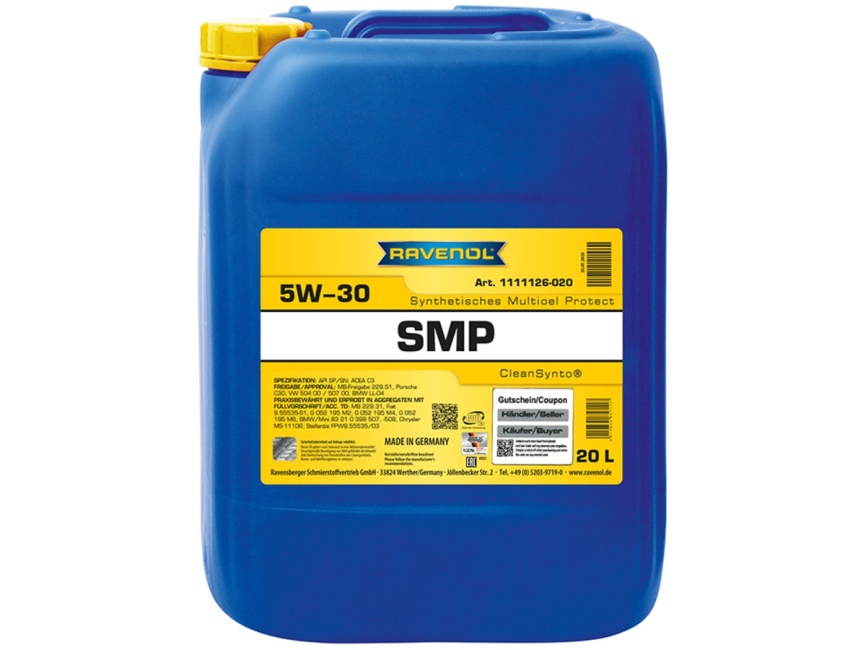 Моторное масло RAVENOL SMP SAE 5W-30 (20л) фото 1