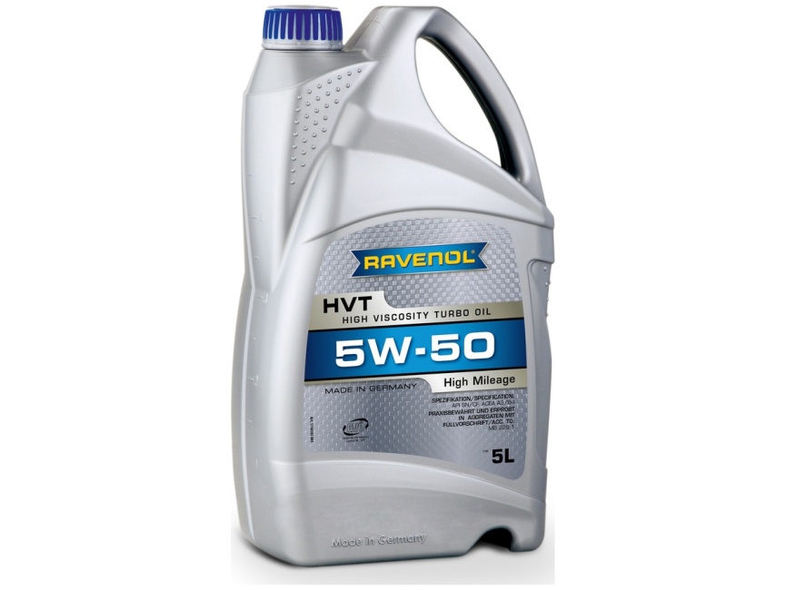 Моторное масло RAVENOL HVT High Viscosity Turbo Oil SAE 5W-50 (5л) фото 1