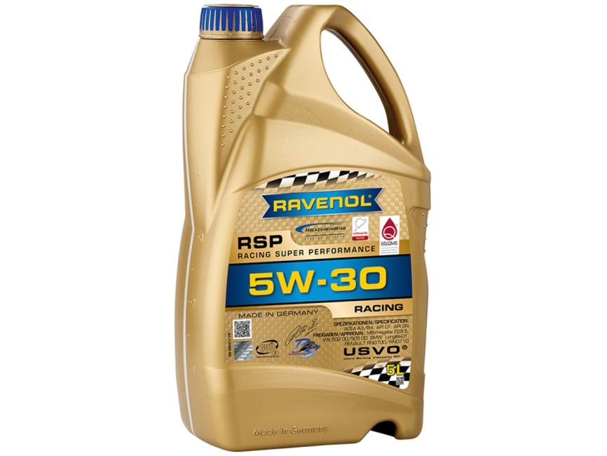 Моторное масло RAVENOL RSP Racing Super Performance SAE 5W-30 (5л) фото 1