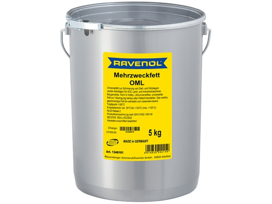 Смазка RAVENOL Mehrzweckfett OML (5кг) фото 1