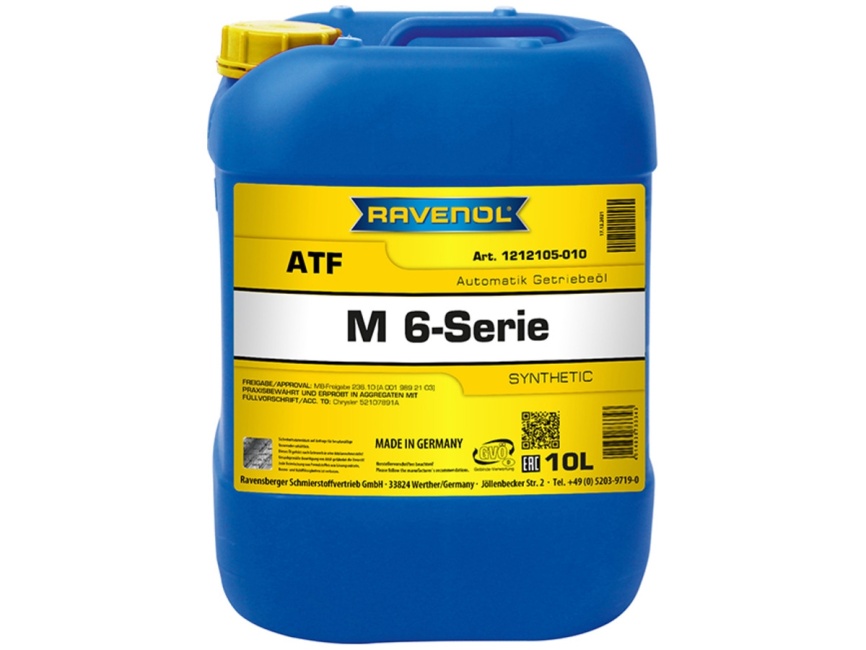 Трансмиссионное масло RAVENOL ATF M 6-Serie (10л) фото 1