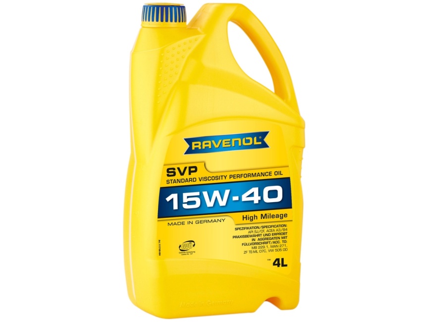 Моторное масло RAVENOL SVP Stand.Viscos.Perform.Oil SAE 15W-40 (4л) фото 1