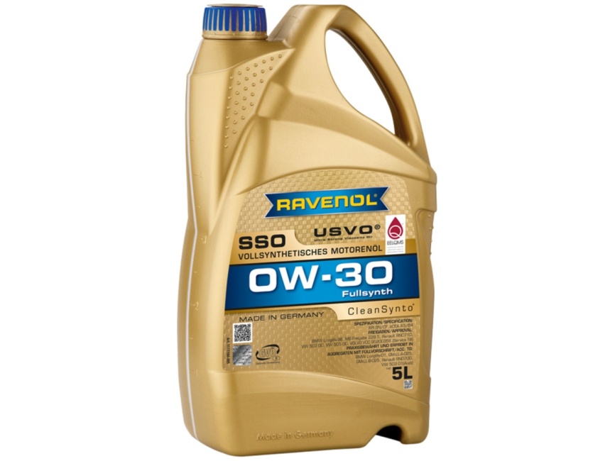 Моторное масло RAVENOL SSO SAE 0W-30 (5л) фото 1