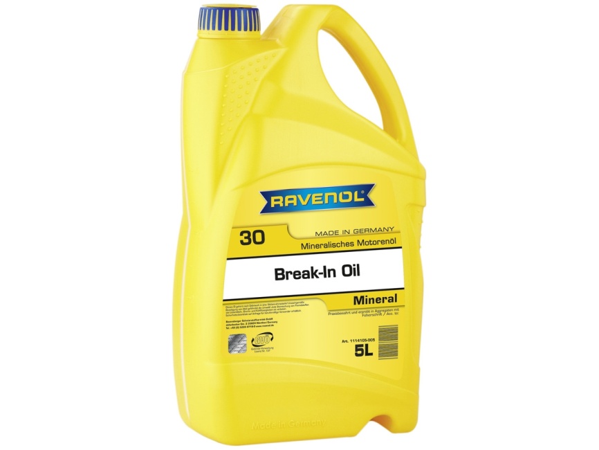 Обкаточное масло RAVENOL Break-In Oil SAE 30 (5л) фото 1
