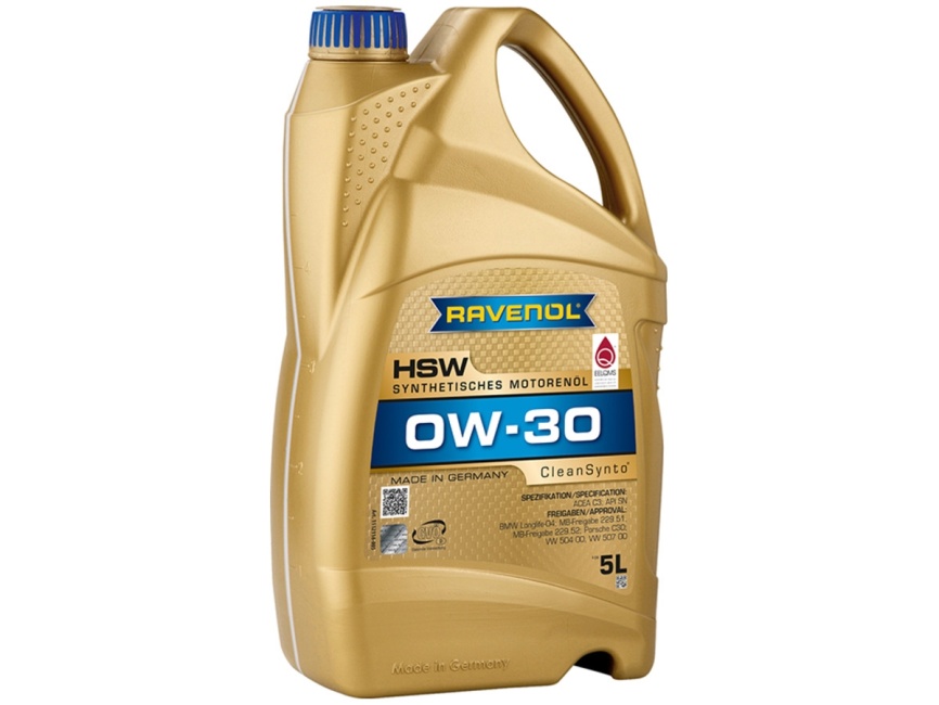 Моторное масло RAVENOL HSW SAE 0W-30 (5л) фото 1