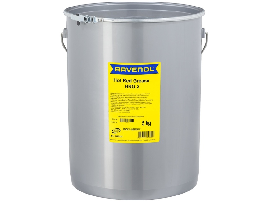 Смазка RAVENOL Hot Red Grease HRG 2 (5кг) фото 1