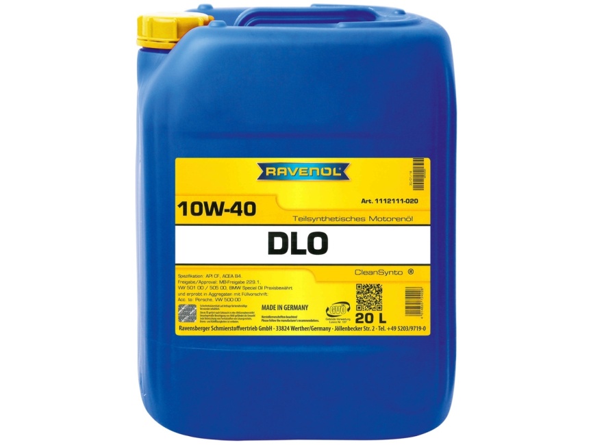 Моторное масло RAVENOL DLO SAE 10W-40 (20л) фото 1