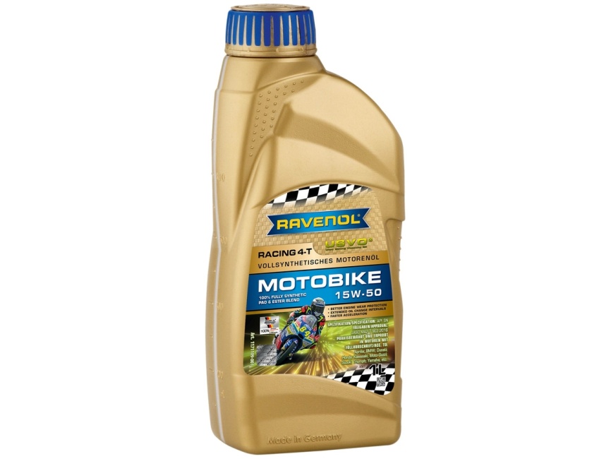 Моторное масло RAVENOL Racing 4-T Motobike SAE 15W-50 (1л) фото 1
