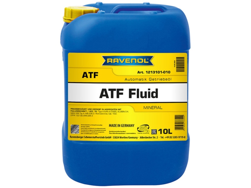 Трансмиссионное масло RAVENOL ATF Fluid (10л) фото 1